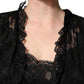 Dolce & Gabbana Black Lace A-line Long Evening Gown Dress