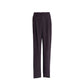 Saint Laurent Brown Silk Dress Pants