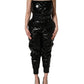 Dolce & Gabbana Black Sleeveless Romper Jumpsuit Dress