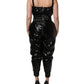 Dolce & Gabbana Black Sleeveless Romper Jumpsuit Dress