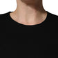 Dolce & Gabbana Black Viscose Lace Long Sleeves Mini Dress