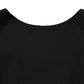 Dolce & Gabbana Black Wool Crepe Long Sleeves Midi Dress