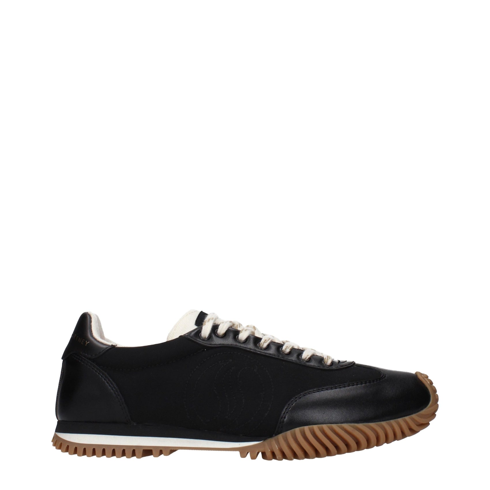 Stella McCartney Black Fabric Low Top Sneakers