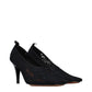 Stella McCartney Black Fabric High Heel Pumps
