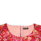 Dolce & Gabbana Red Paisley Floral Print Sheath Midi Dress