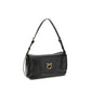 PINKO Black Calf Leather Bos Taurus Shoulder Bag