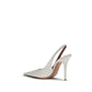 Amina Muaddi White Lamb Ovis Aries Aries High Heel Pumps