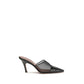 Amina Muaddi Black Calf Leather Bos Taurus Mules