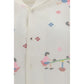 Baziszt White Cotton Pattern Shirt