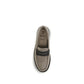 Brunello Cucinelli Gray Calf Leather Bos Taurus Slip-On Loafers