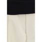 Darkpark Beige Cotton Casual Pants