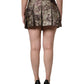 Dolce & Gabbana Multicolor Floral Jacquard A-LineMini Skirt