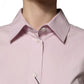 Dolce & Gabbana Pink Cotton Long Sleeves Collared Shirt Top