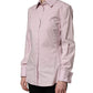 Dolce & Gabbana Pink Cotton Long Sleeves Collared Shirt Top