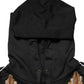 Dolce & Gabbana Black Embroidered Tassel Hooded Sweatshirt Sweater