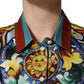 Dolce & Gabbana Multicolor Majolica Print Cotton Blouse Top