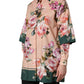 Dolce & Gabbana Pink Floral Cotton Button Front Shirt Top