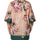 Dolce & Gabbana Pink Floral Cotton Button Front Shirt Top