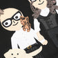 Dolce & Gabbana Black #dgfamily Silk Blouse Top