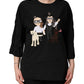 Dolce & Gabbana Black #dgfamily Silk Blouse Top