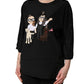 Dolce & Gabbana Black #dgfamily Silk Blouse Top