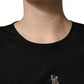 Dolce & Gabbana Black #dgfamily Silk Blouse Top