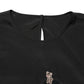Dolce & Gabbana Black #dgfamily Silk Blouse Top