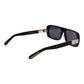 GCDS Black Plastic Sunglasses