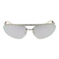 GCDS Silver Metal Sunglasses
