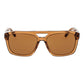 GCDS Brown Plastic Sunglasses