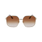 Victoria Beckham Gold Metal Sunglasses