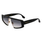 Victoria Beckham Black Metal & Plastic Sunglasses