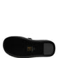 Dolce & Gabbana Black Crystal Embellished Platform Slides Shoes