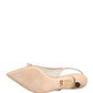 Dolce & Gabbana Beige Lori Mesh Leather Slingback Sandals Shoes