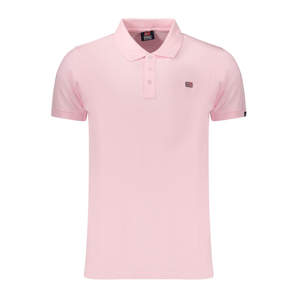 Norway 1963 Pink Cotton Men's Polo Shirt