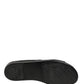Dolce & Gabbana Black Leather Cutout DG Logo Sandals Shoes