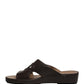 Dolce & Gabbana Brown Leather Cutout DG Logo Sandals Shoes