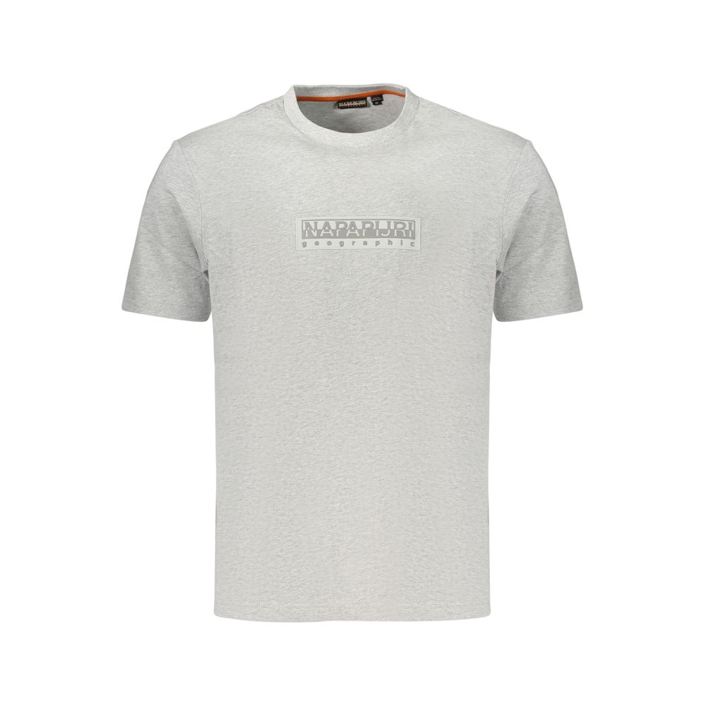 Napapijri Gray Cotton Men's T-Shirt