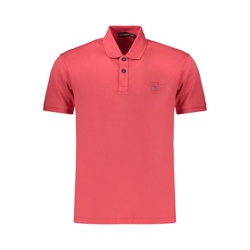 Napapijri Red Cotton Polo Shirt