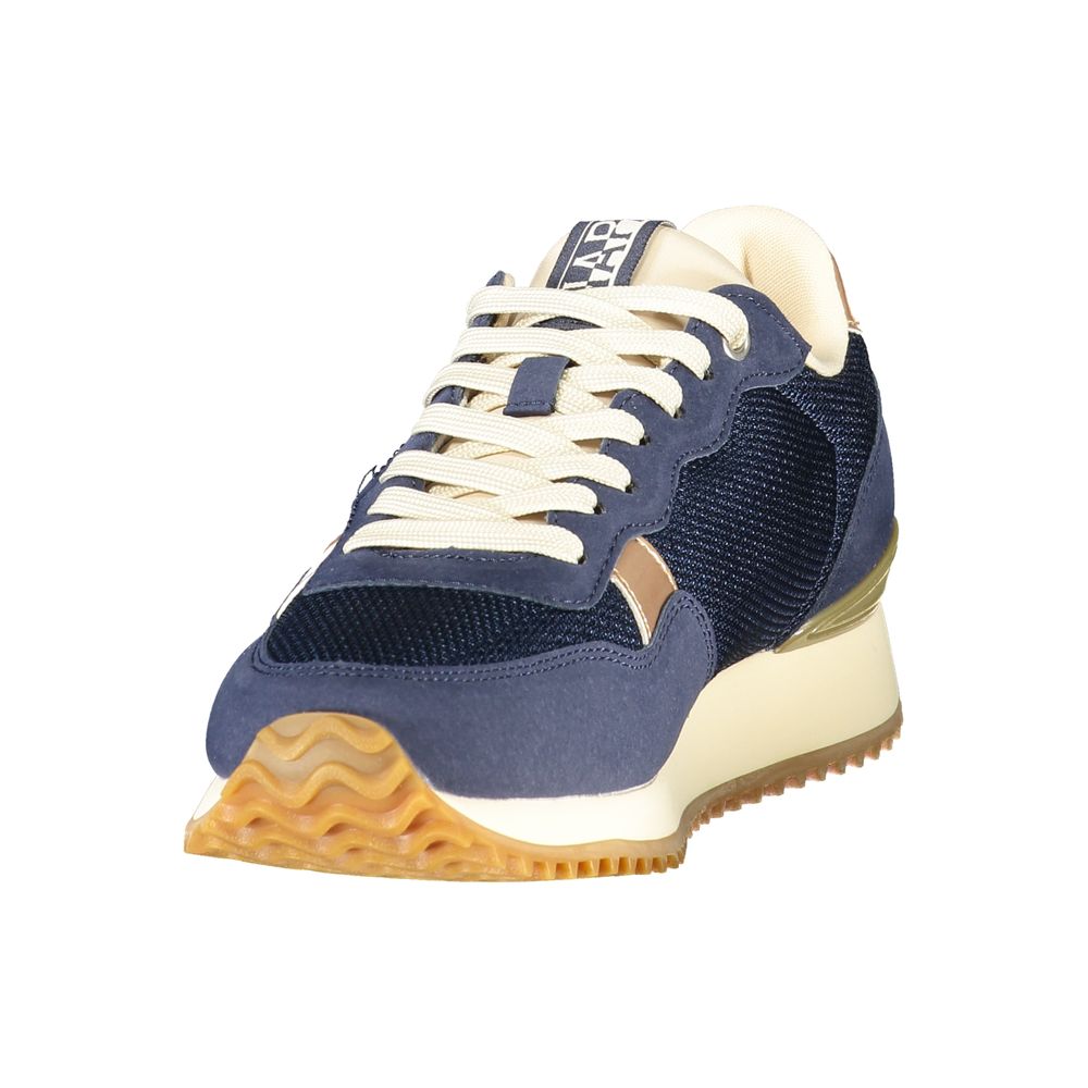 Napapijri Blue Polyester Athletic Sneakers