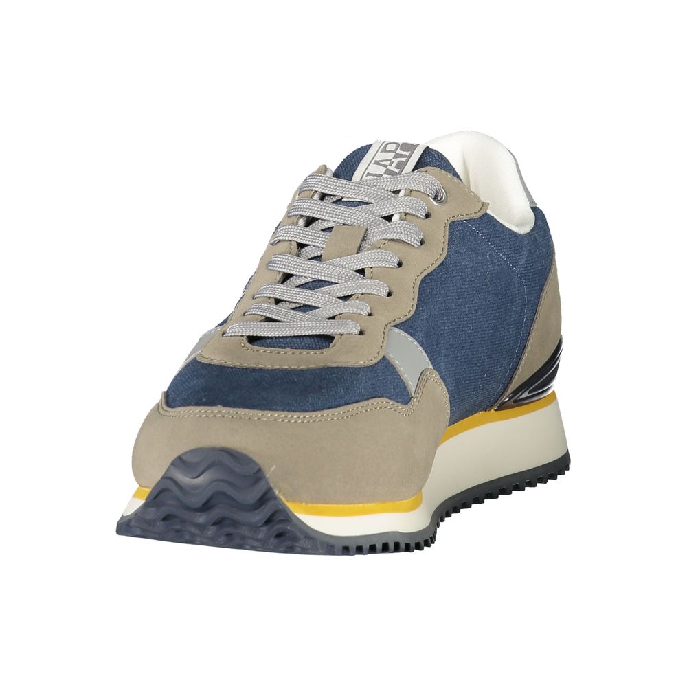 Napapijri Blue Polyester Athletic Sneakers