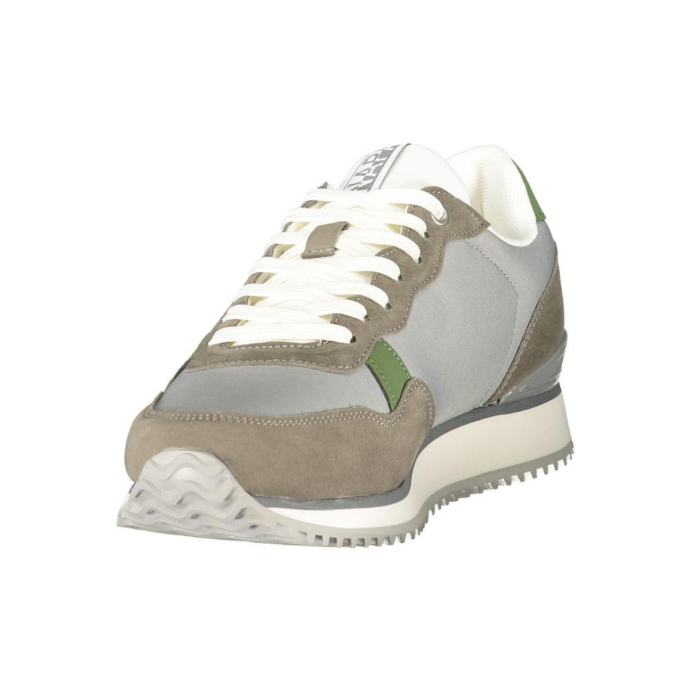 Napapijri Gray Polyester Athletic Sneakers