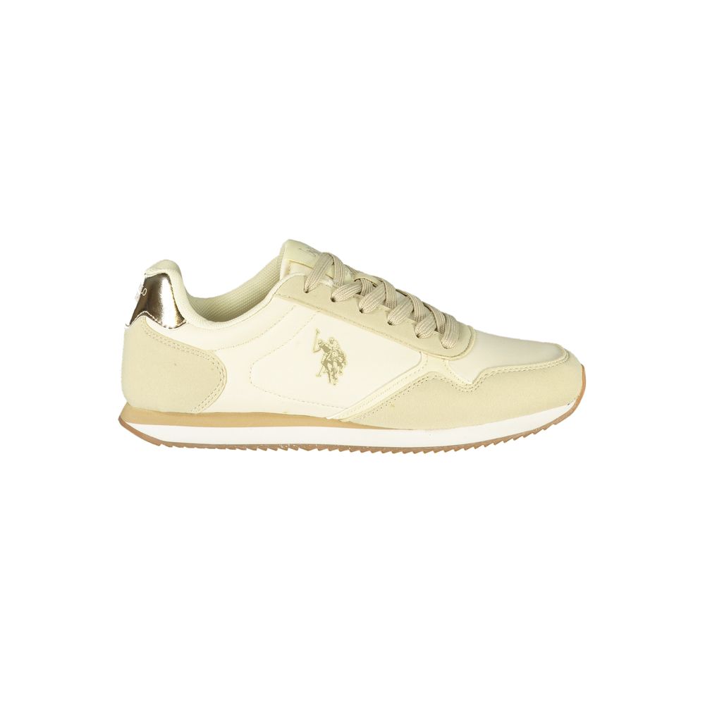 U.S. POLO ASSN. Beige Polyurethane Women's Sneaker