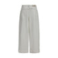 Brunello Cucinelli White Cotton Casual Pants