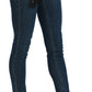 Dolce & Gabbana Blue Slim Fit Cropped Mid Waist Denim Jeans