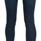 Dolce & Gabbana Blue Slim Fit Cropped Mid Waist Denim Jeans