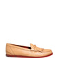 Dolce & Gabbana Beige Tassel Leather Men Slip On Loafers Shoes
