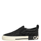 Dolce & Gabbana Black Quilted Slip On Low Top Sneakers Shoes