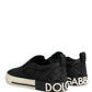 Dolce & Gabbana Black Quilted Slip On Low Top Sneakers Shoes