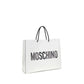 Moschino White Calf Leather Bos Taurus Handbag